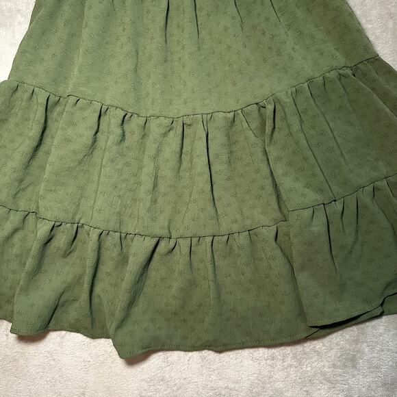 Liberty Love Dress Size M Green Milkmaid Festival Peasant Cottagecore Boho NEW - Picture 5 of 12